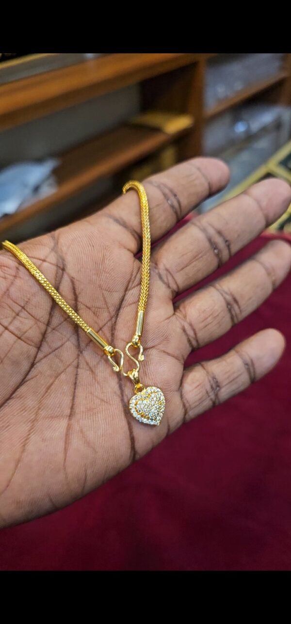 24 inch stone heart doller chains - Image 2